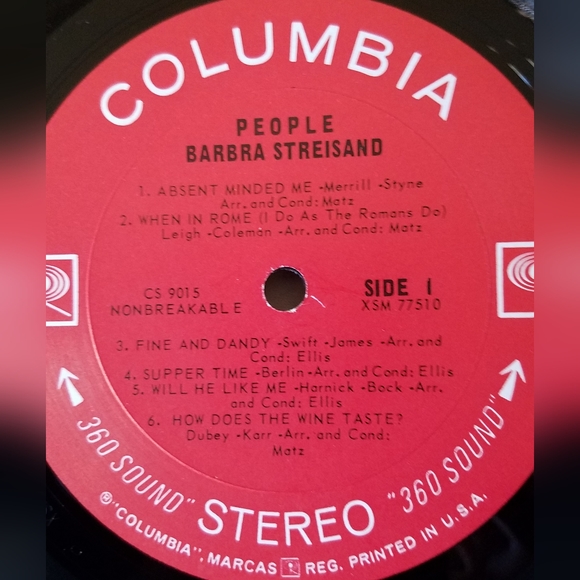 1966 Barbra Streisand "Je M' Appelle Barbra" Vinyl Record - Picture 6 of 9